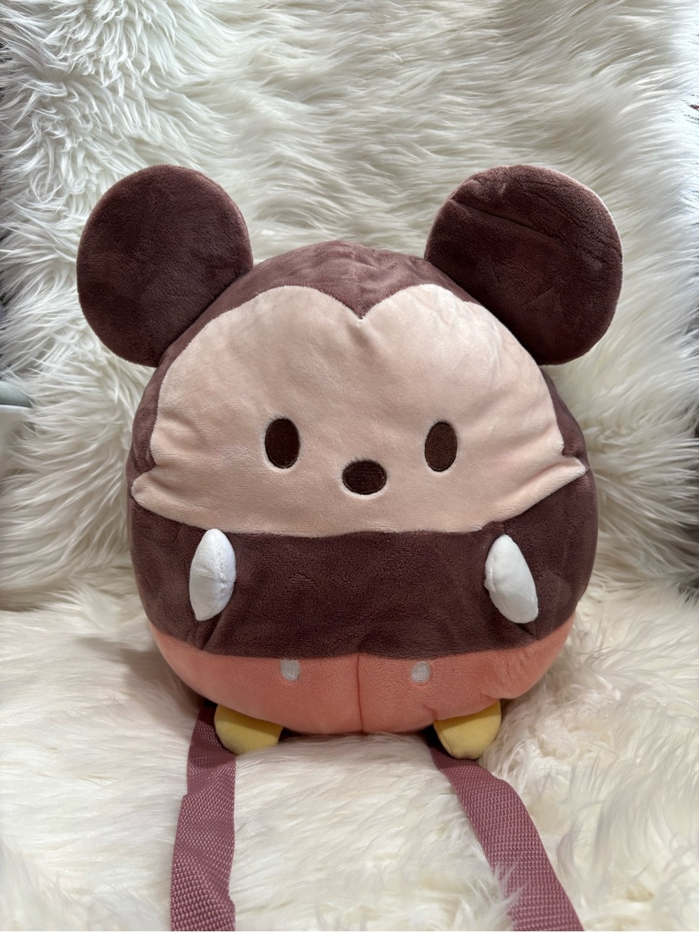 Disney Mickey Mouse Ufufy Plush Backpack